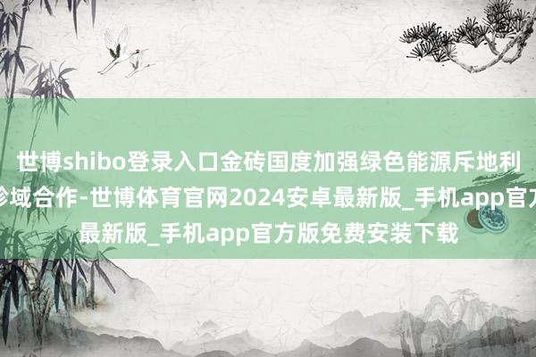 世博shibo登录入口金砖国度加强绿色能源斥地利用和技艺改进等畛域合作-世博体育官网2024安卓最新版_手机app官方版免费安装下载