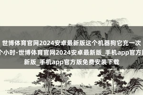 世博体育官网2024安卓最新版这个机器狗它充一次电能攀爬4到6个小时-世博体育官网2024安卓最新版_手机app官方版免费安装下载