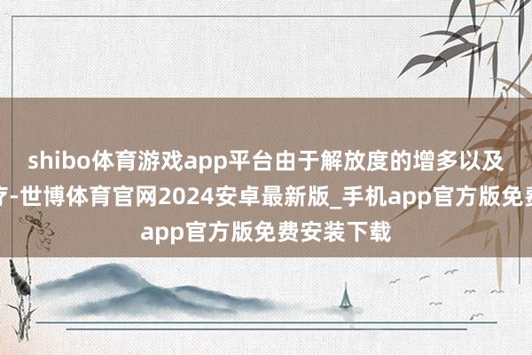 shibo体育游戏app平台由于解放度的增多以及结构的诊疗-世博体育官网2024安卓最新版_手机app官方版免费安装下载
