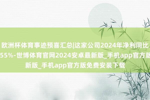 欧洲杯体育事迹预喜汇总|这家公司2024年净利同比最高预增839.55%-世博体育官网2024安卓最新版_手机app官方版免费安装下载