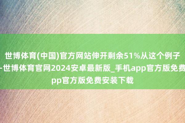 世博体育(中国)官方网站伸开剩余51%从这个例子不错看出-世博体育官网2024安卓最新版_手机app官方版免费安装下载