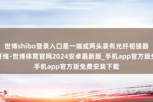 世博shibo登录入口是一端或两头装有光纤相接器的软性光导纤维-世博体育官网2024安卓最新版_手机app官方版免费安装下载
